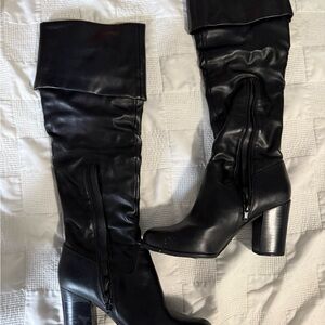 Guess Black Over the Knee Boots